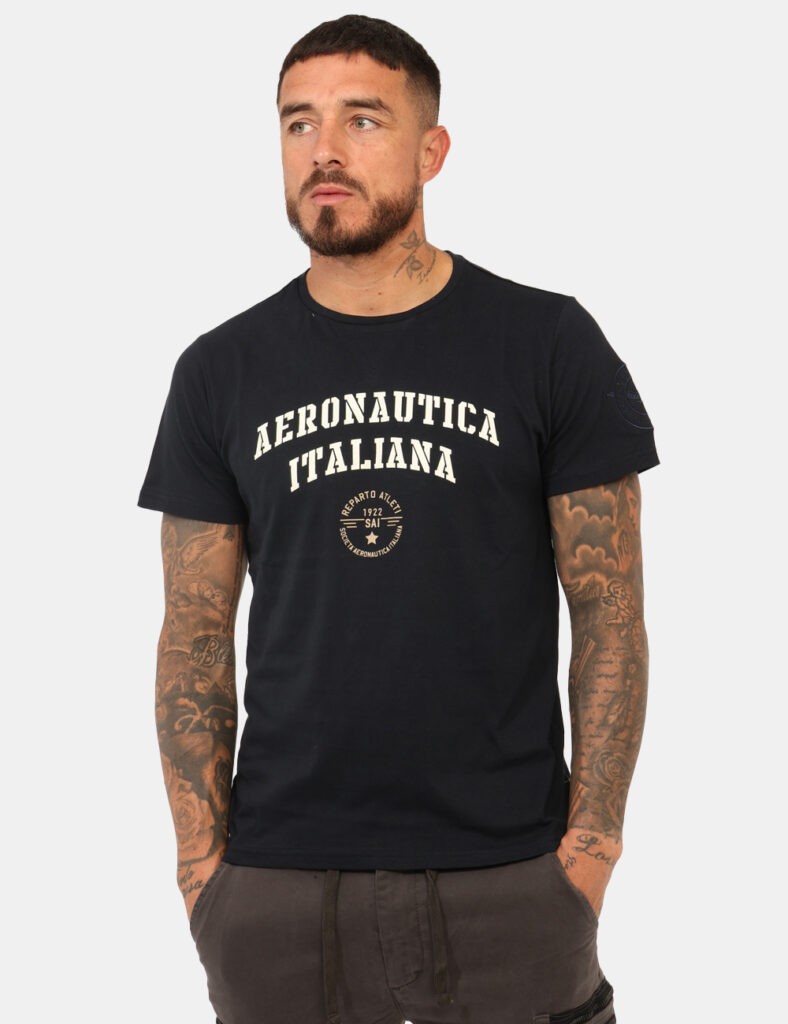 T-shirt Aeronautica Italiana Blu