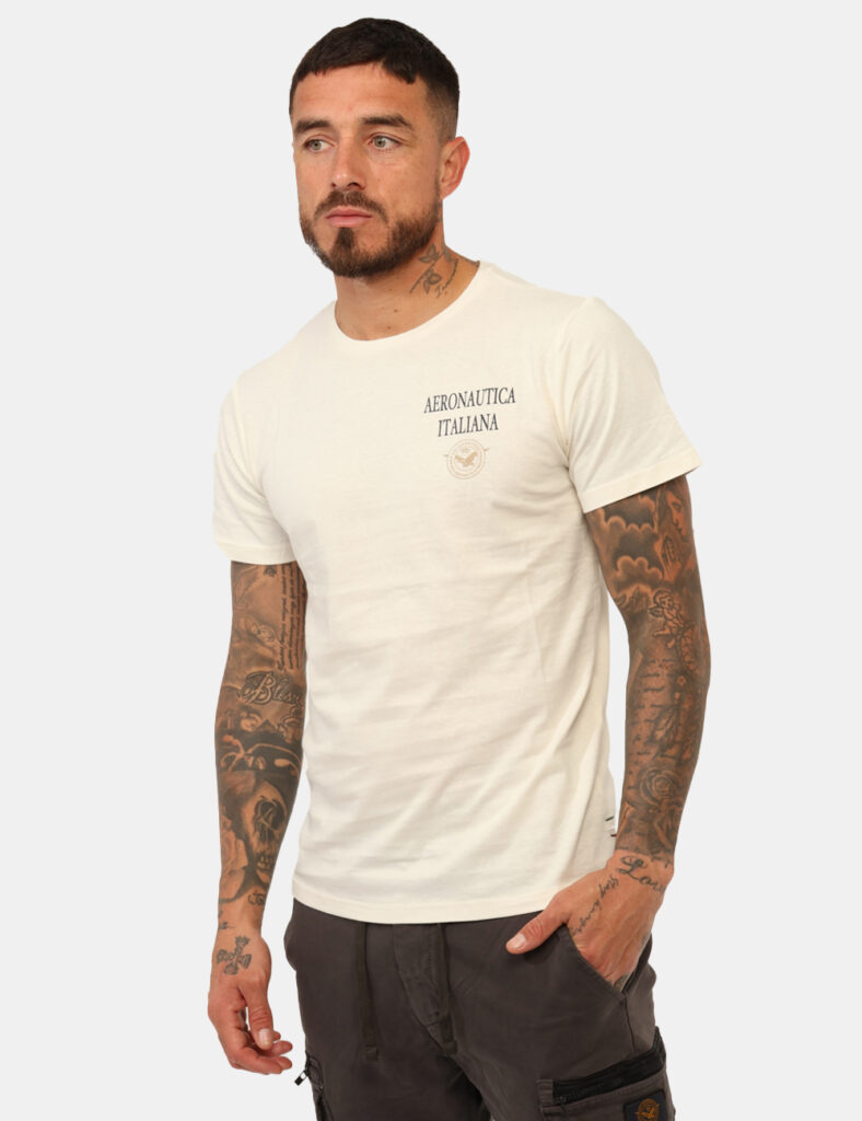 T-shirt Aeronautica Italiana Bianca