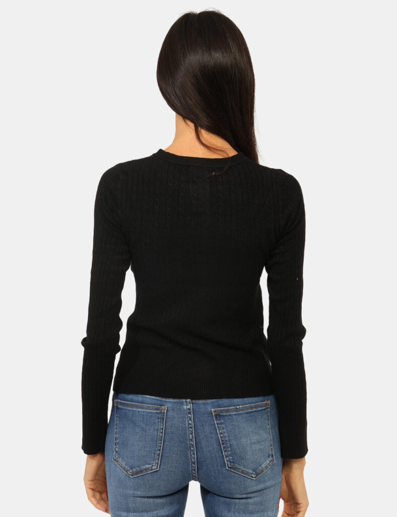 Maglia scontata - Cardigan Materica Nero