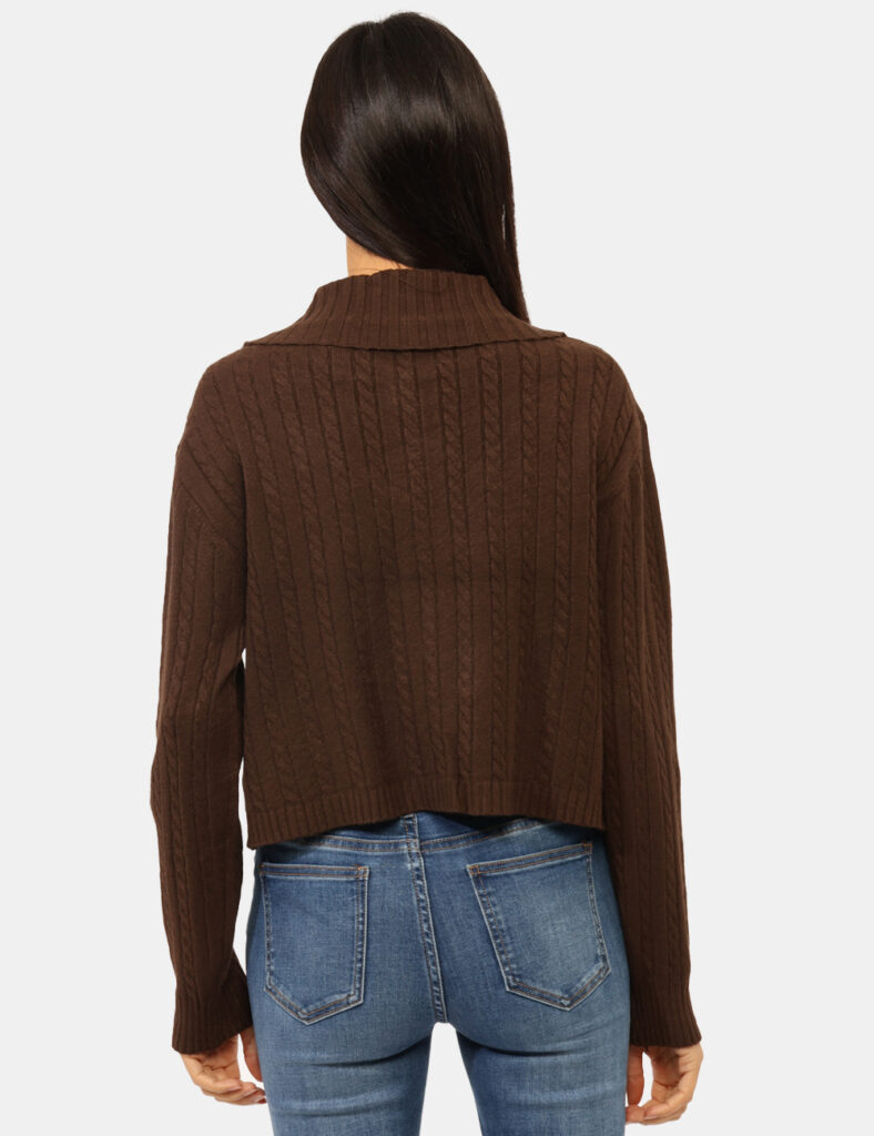 Maglia scontata - Maglione Materica Marrone