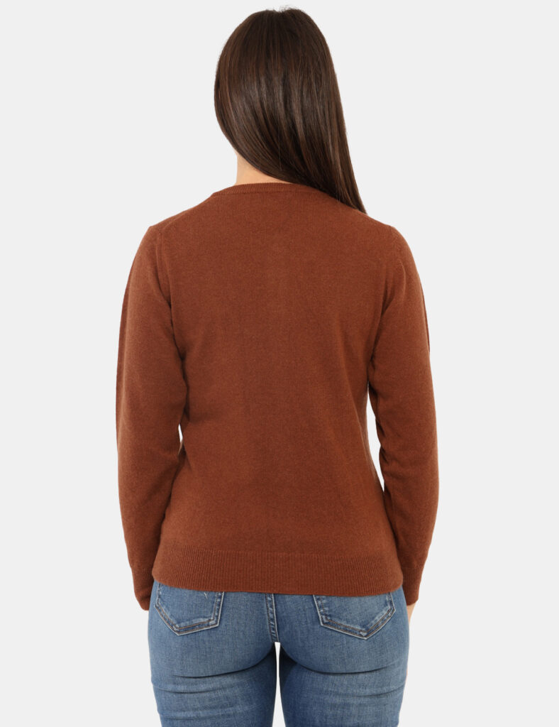 Cardigan e pullover da donna - Maglione Rue De Clerie Luxury Marrone