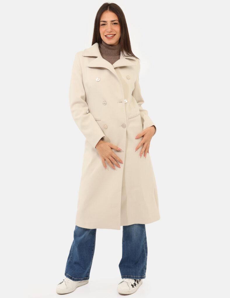 Cappotto Materica Beige