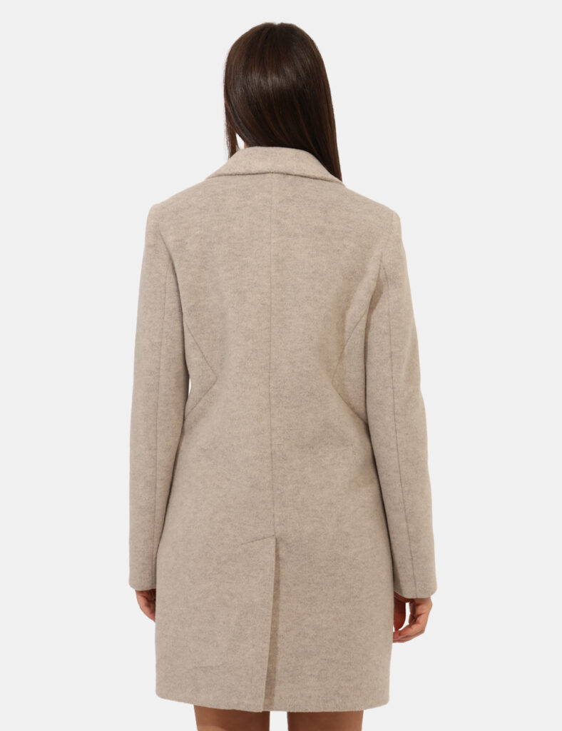 Abbigliamento donna scontato - Cappotto Materica Beige