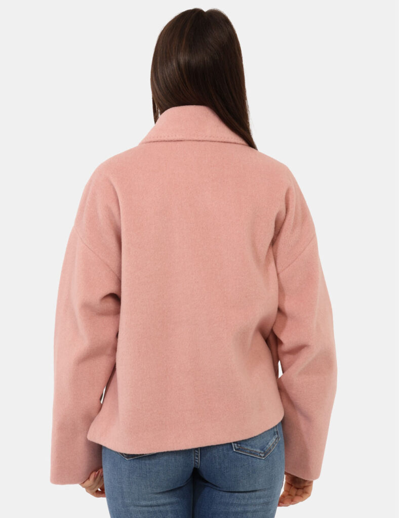 Abbigliamento donna scontato - Cappotto Materica Rosa