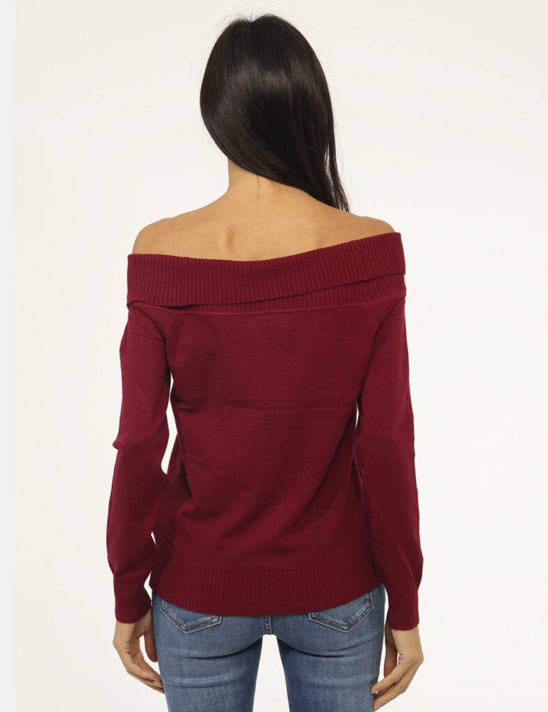 Maglia scontata - Maglione Materica Bordeaux