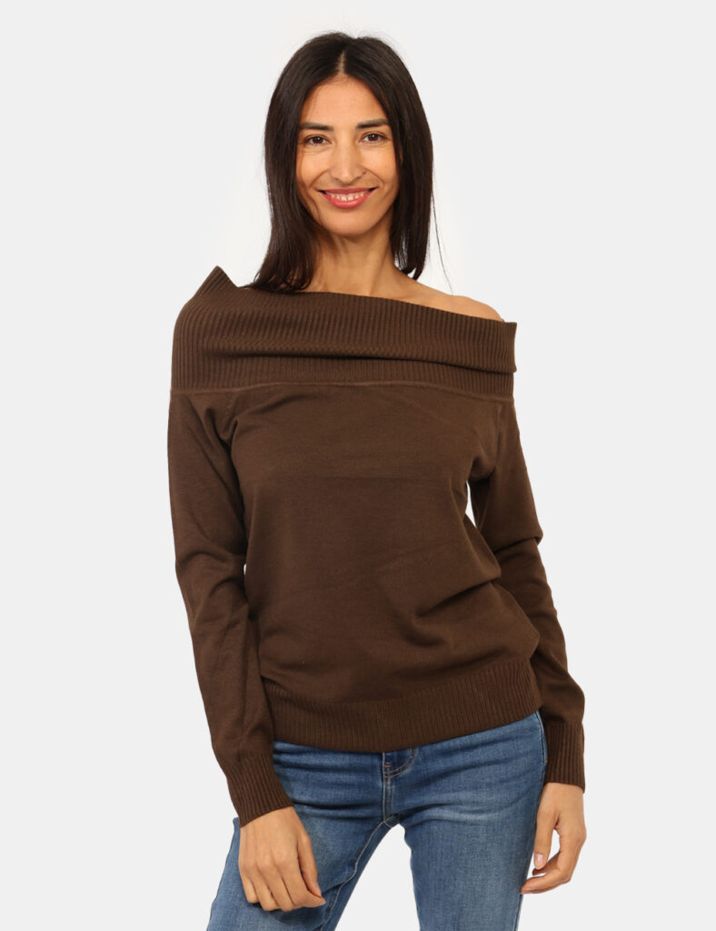 Maglia scontata - Maglione Materica Marrone