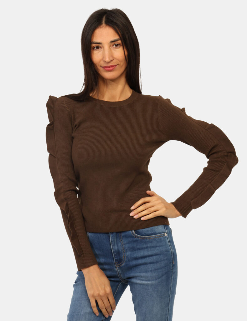 Maglia scontata - Maglione Materica Marrone