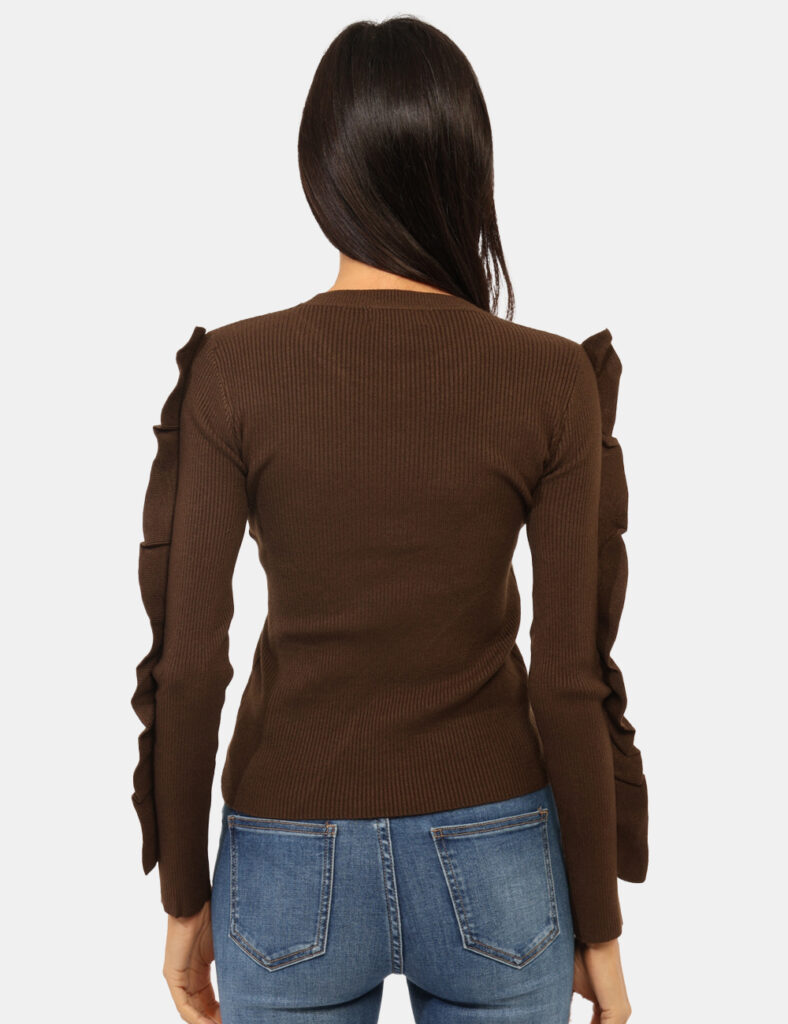 Maglia scontata - Maglione Materica Marrone