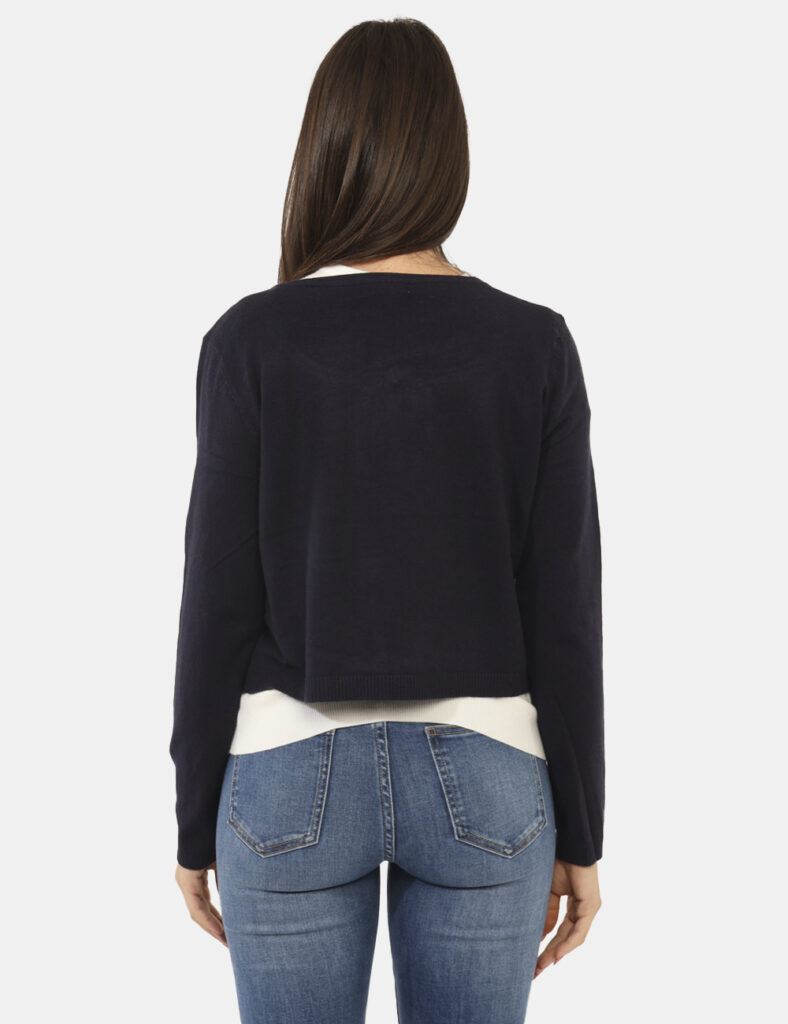 Abbigliamento donna scontato - Maglione Materica Blu