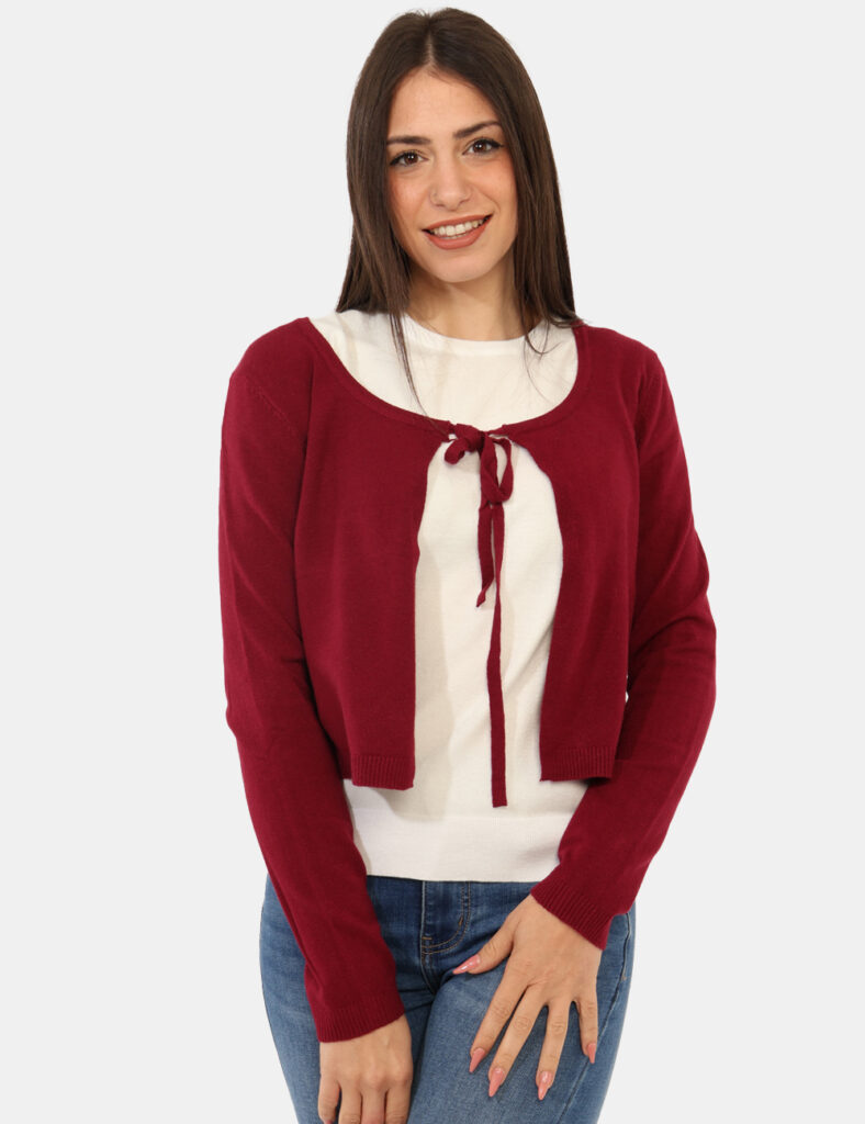 Abbigliamento donna scontato - Maglione Materica Bordeaux