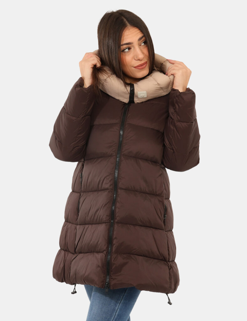 Piumino Canadian Marrone