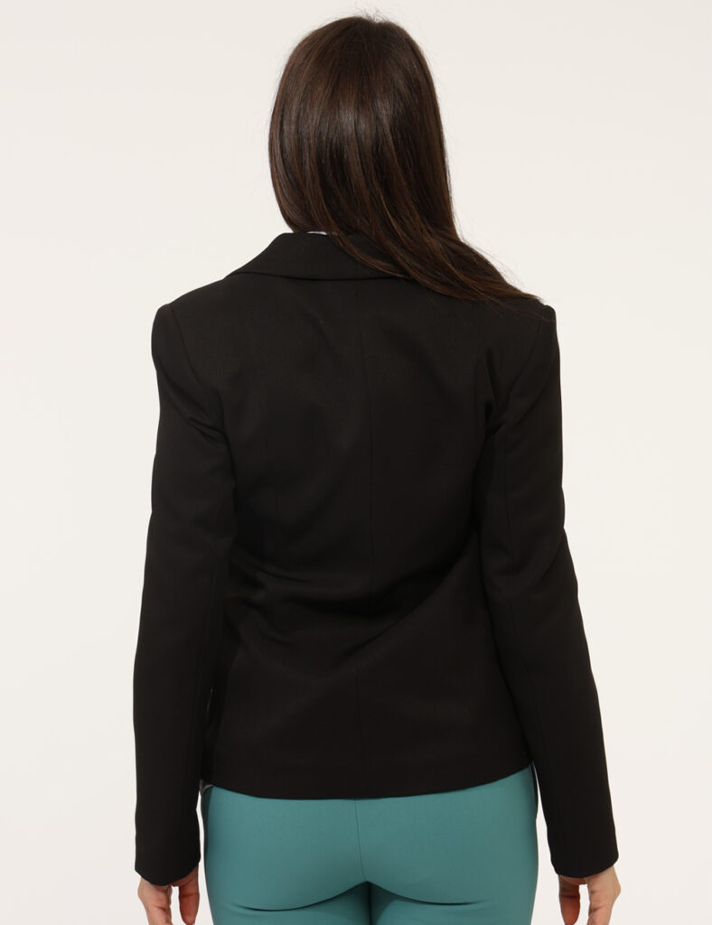Abbigliamento donna scontato - Blazer Materica Nero