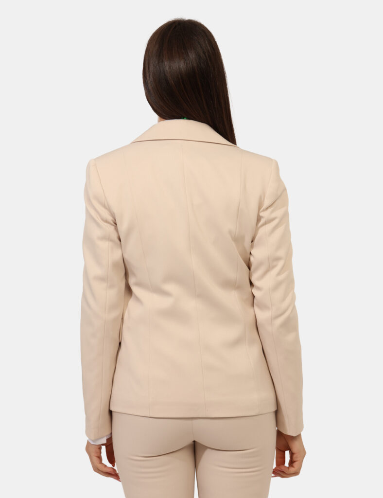 Abbigliamento donna scontato - Blazer Materica Panna