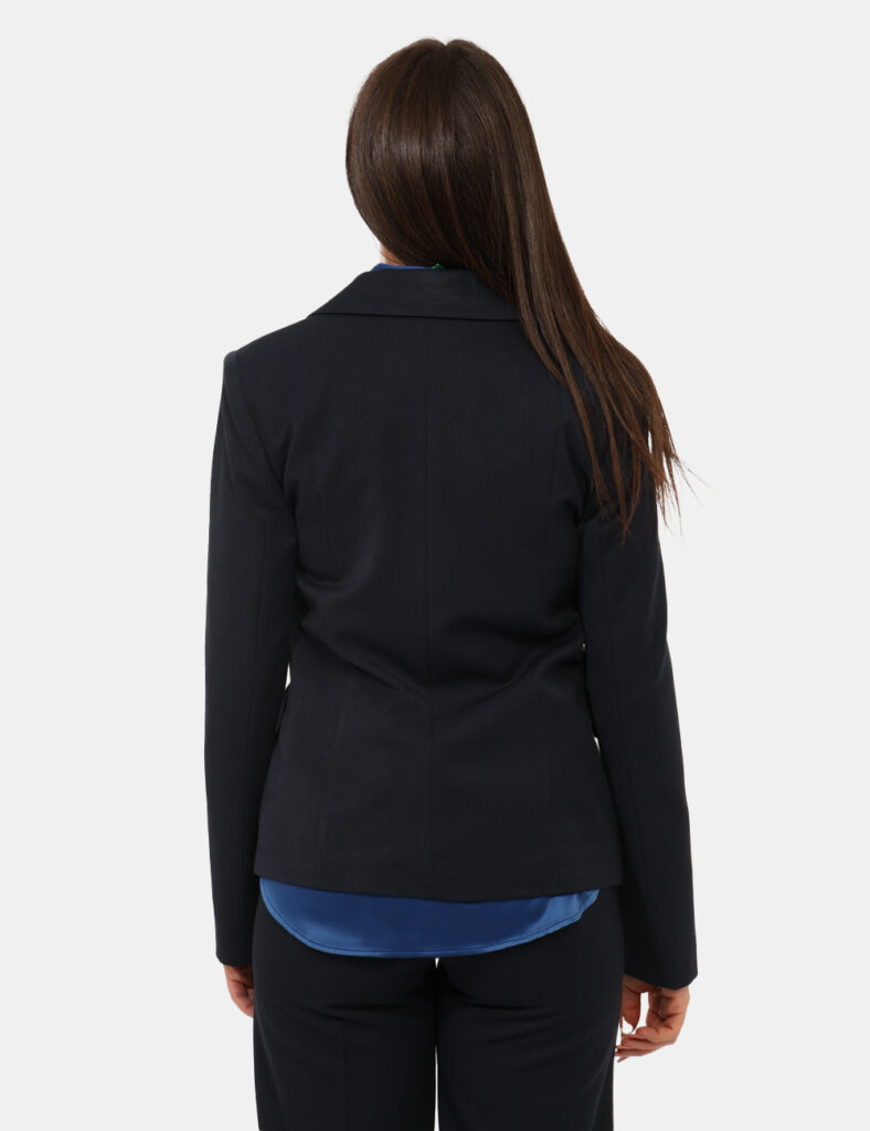 Abbigliamento donna scontato - Blazer Materica Blu
