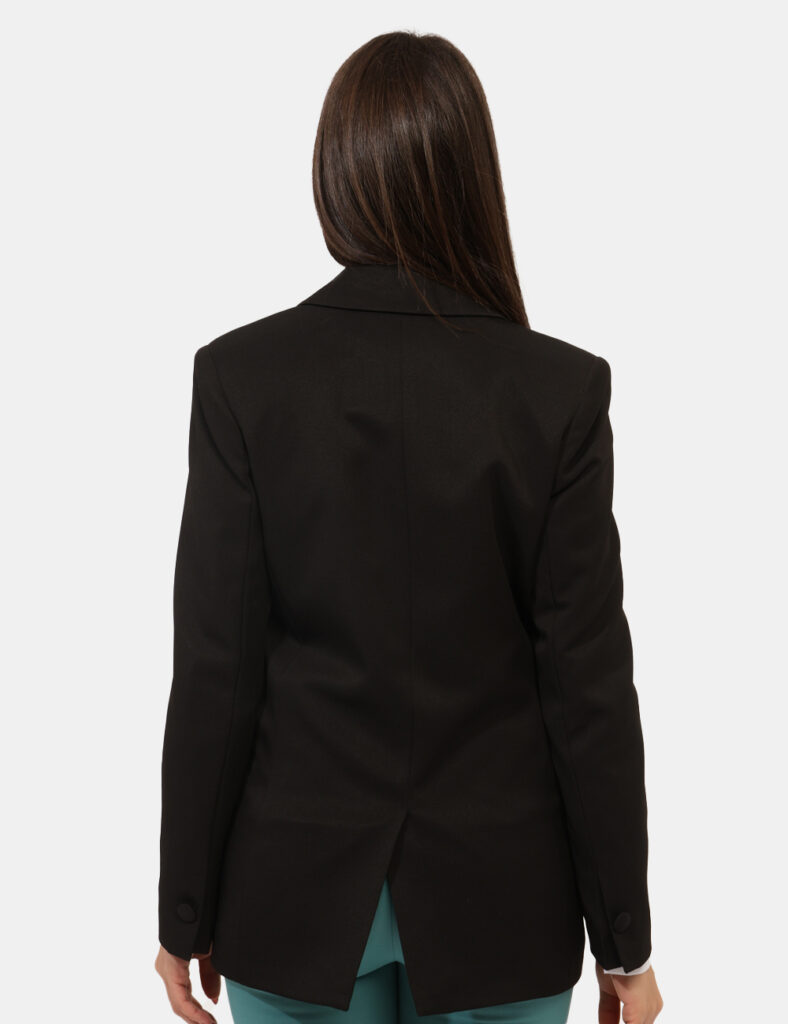 Abbigliamento donna scontato - Blazer Materica Nero