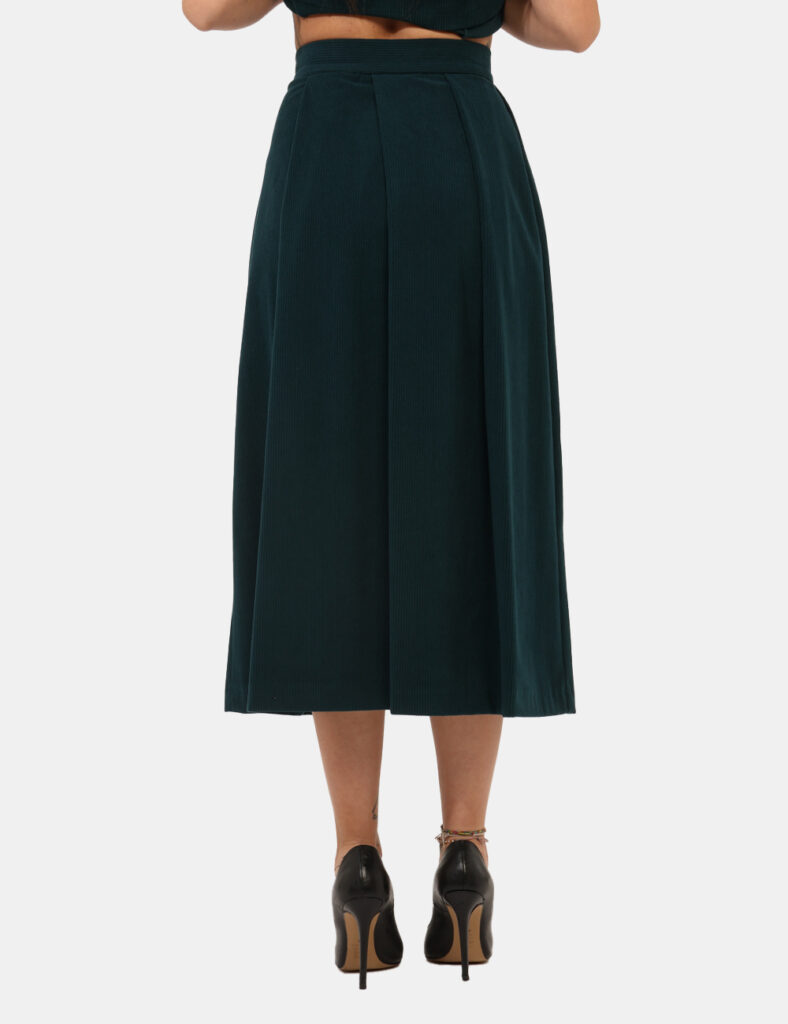 Abbigliamento donna scontato - Gonna Materica Verde