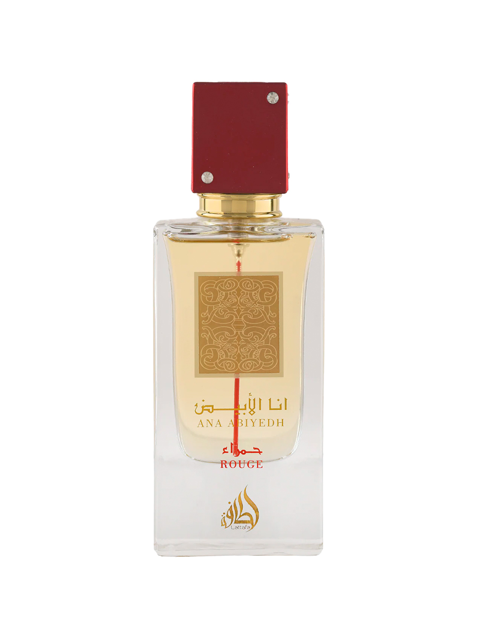 LATTAFA-ANA-AB-ROUGE-SA_EDP-60-USX_AI25_2 Profumo 60 ml Lattafa - Il profumo Lattafa Ana Abiyedh Rouge si apre con note tonificanti e speziate di zafferano accompagna