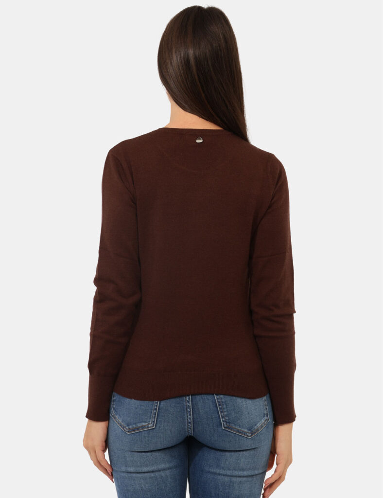 Abbigliamento donna scontato - Maglione Rue De Clerie Marrone