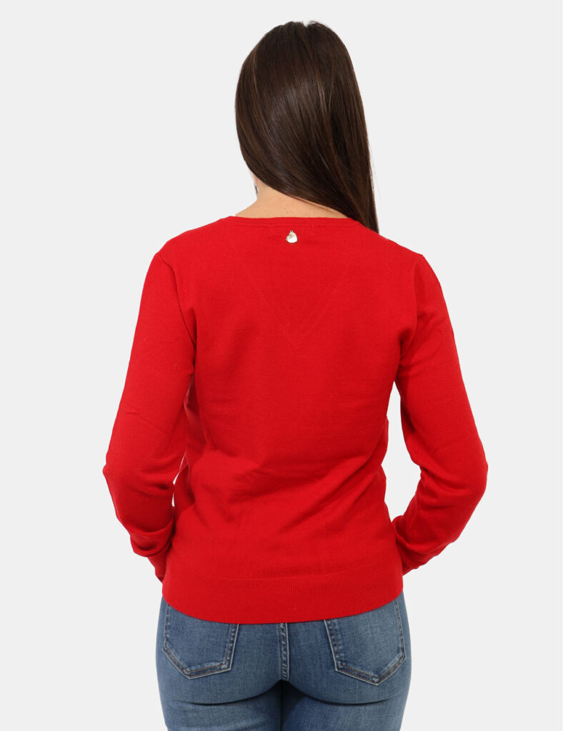 Abbigliamento donna scontato - Maglione Rue De Clerie Rosso