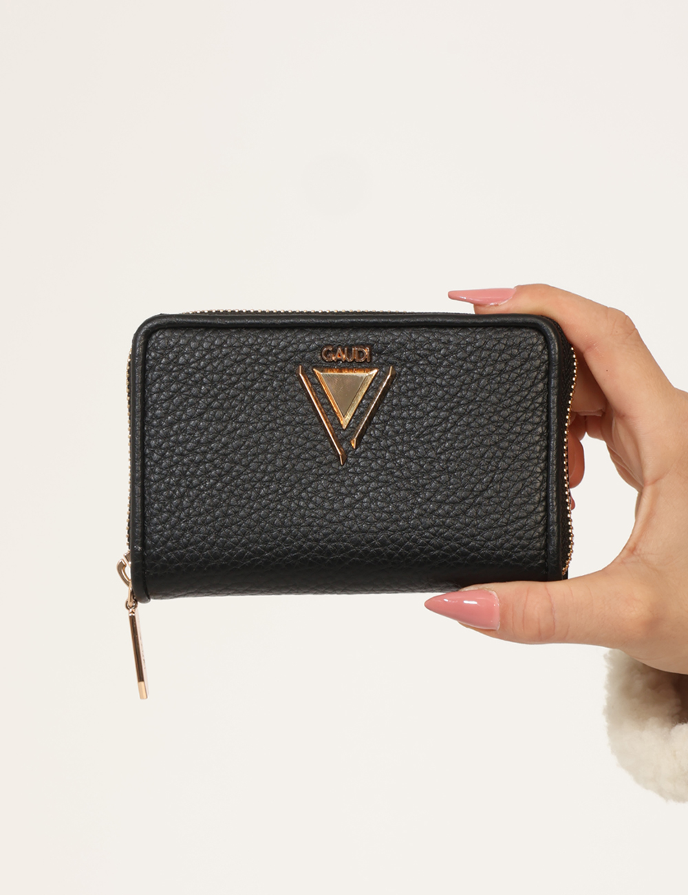 V5AI-12313-ME-CA_NERO_AI25_5 Portafoglio Gaudi Nero - L’articolo appartiene al campionario esclusivo di stagione: pezzo unico.Cod. art. V5AI 12313 ME CAV