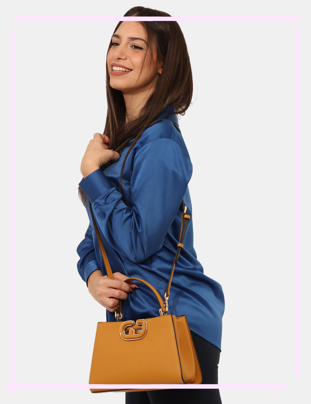 V5AI-12321-ME-CA_GIALLO_AI25_1 Borsa Gaudi Giallo - L’articolo appartiene al campionario esclusivo di stagione: pezzo unico.Cod. art. V5AI 12321 ME CAVi ri