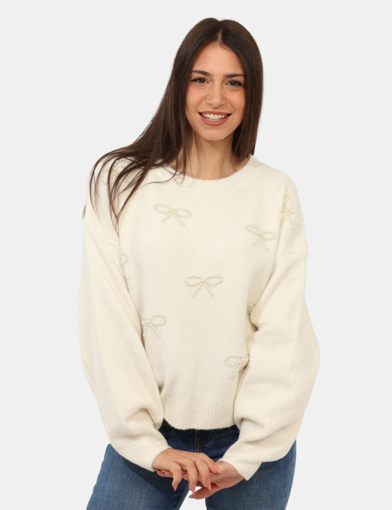 Abbigliamento donna scontato - Maglione Fracomina Bianco