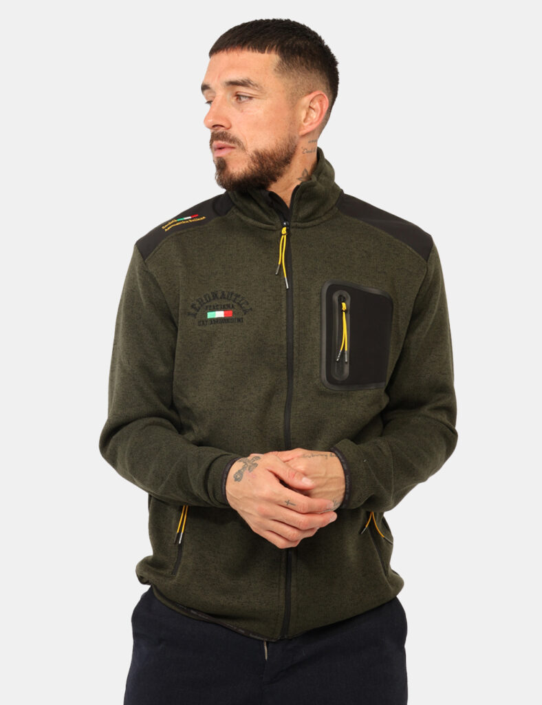 Felpa Aeronautica Italiana Verde