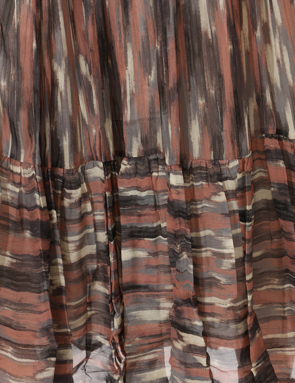 DN6075-SA_GREY-NUDE_AI25_3 Gonna Ottod'Ame Fantasia - Gonna midi in fantasia con coulisse ed elastico, con balza sul fondo.Cod. art. DN6075 SAVi ricord