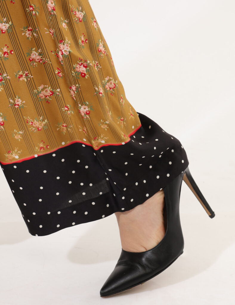 Pantaloni da donna larghi scontati - Pantalone Ottod'Ame Giallo