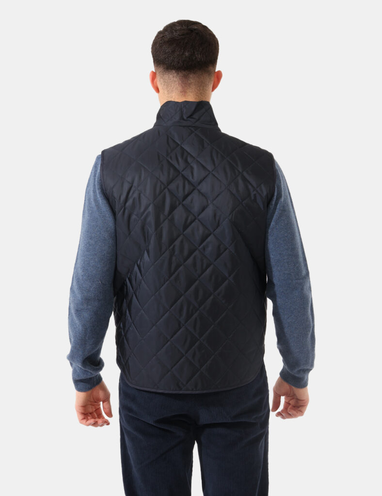 Piumino smanicato Bernese Blu