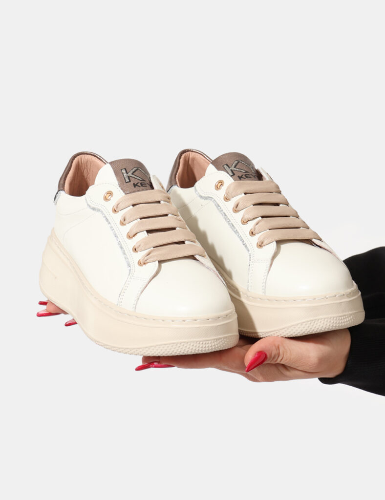 idea regalo scontata per donna - regali per lei - Sneakers Keys Bianco