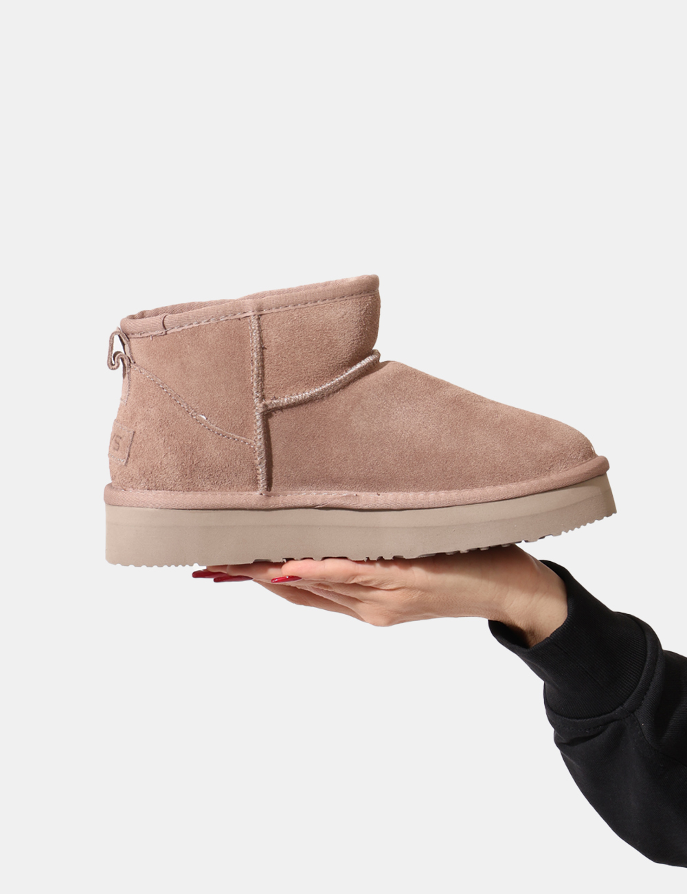 K-11402-OA_TAUPE_AI25_5 Stivaletti Keys Beige - Stivaletti in tessuto scamosciato total beige, con interno caldo in fake fur coordinato. La calzata