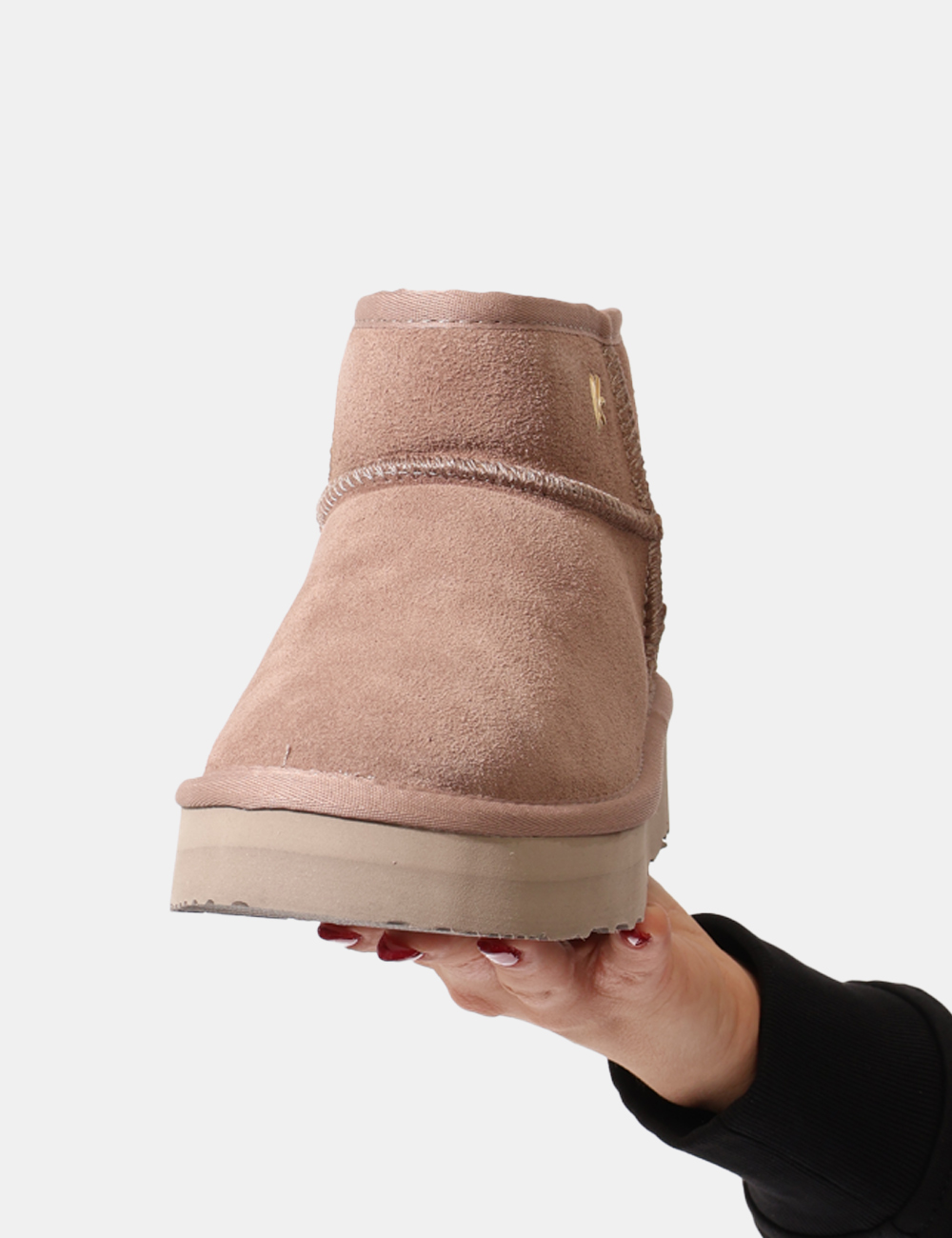 K-11402-OA_TAUPE_AI25_6 Stivaletti Keys Beige - Stivaletti in tessuto scamosciato total beige, con interno caldo in fake fur coordinato. La calzata