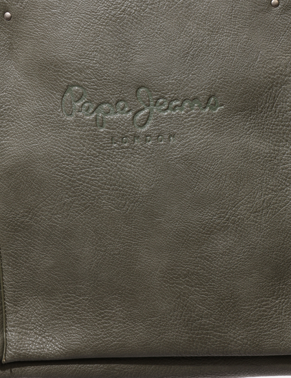 PL0300005-OA_KHAKI-GREEN-765_AI25_4 Borsa Pepe Jeans Grigio - Borsa a spalla di grandi dimensioni, in total grigio, con tasca esterna e grande scompartimento do