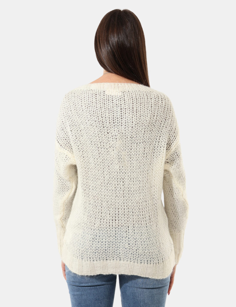 Abbigliamento donna scontato - Maglione Sandro Ferrone Bianco