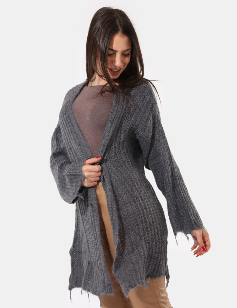 Abbigliamento donna scontato - Cardigan Sandro Ferrone Grigio