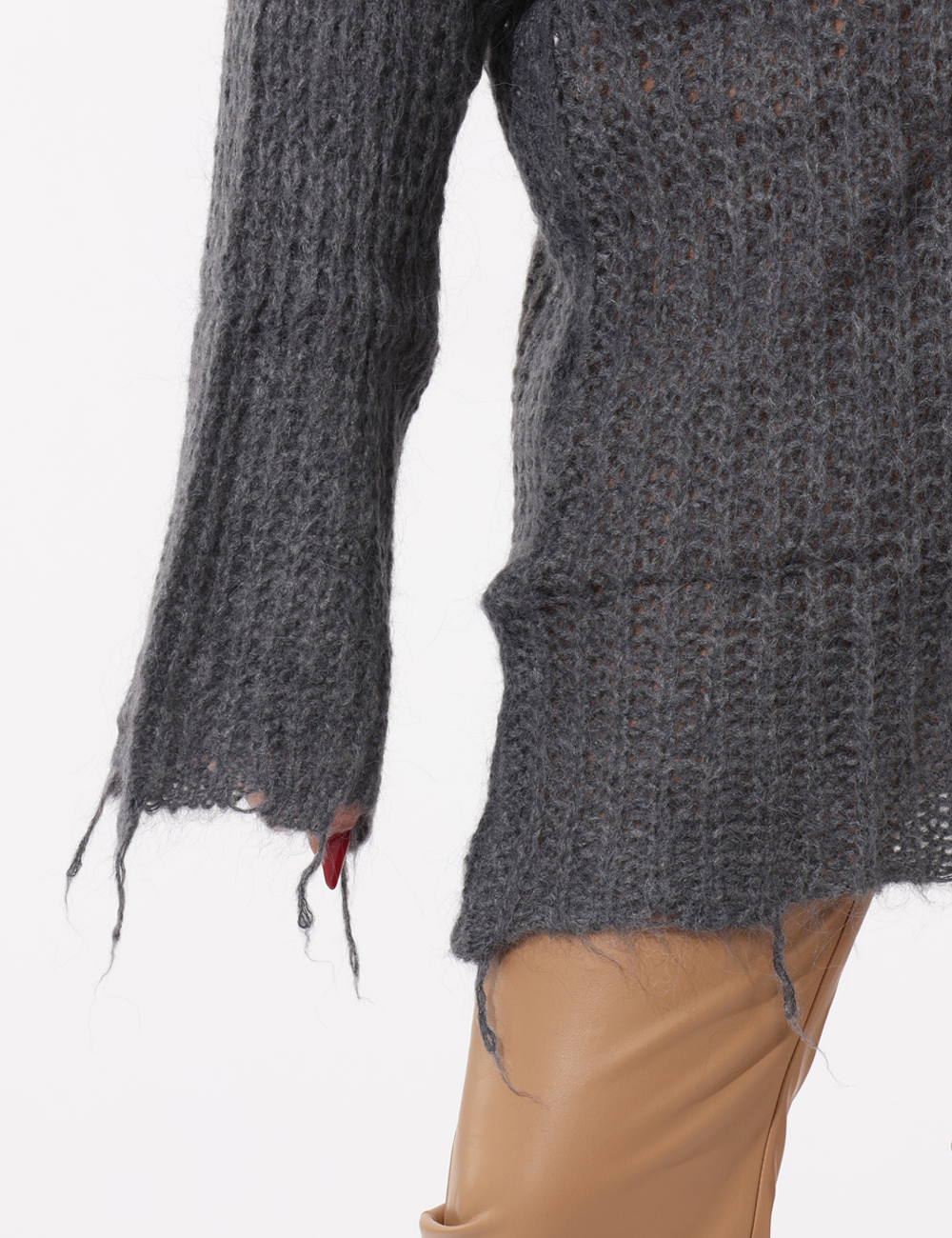 S65YBEGEFU14-SA_GRIGIO_AI25_4 Cardigan Sandro Ferrone Grigio - Cardigan morbido,aperto senza bottini.Cod. art. S65YBEGEFU14 SAVi ricordiamo che tutti i no