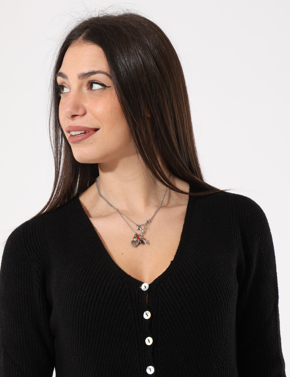 S.Oliver BLACK LABEL Maglione Donna Con Bordo A Costine A Contrasto - Morbido E Look Elegante - Vestibilità Regolare