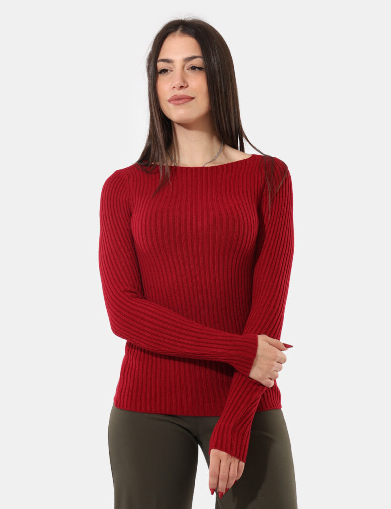 Abbigliamento donna scontato - Maglione Sandro Ferrone Rosso