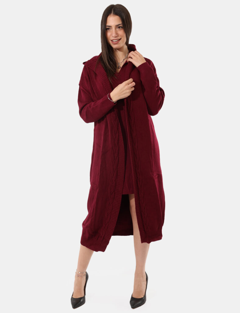 Cardigan Sandro Ferrone Bordeaux