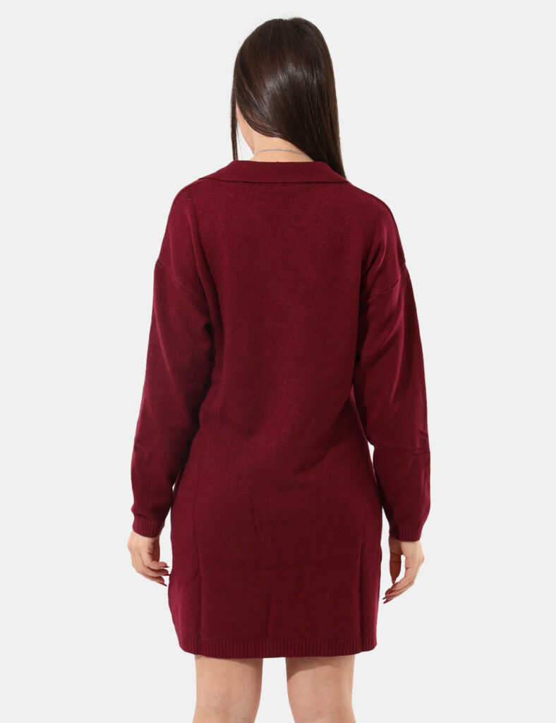 Maxi pull Sandro Ferrone Bordeaux - Maxi pull, morbido con tasche e colletto.Cod. art. S65YBEX22652 SAVi ricordiamo che tutt