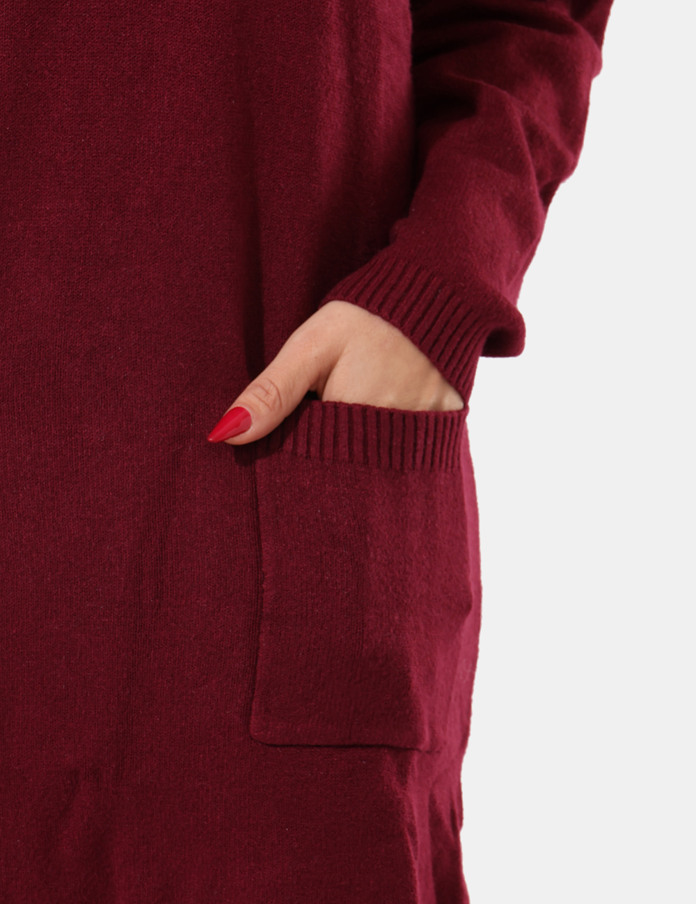 S65YBEX22652-SA_AMARONE_AI25_3 Maxi pull Sandro Ferrone Bordeaux - Maxi pull, morbido con tasche e colletto.Cod. art. S65YBEX22652 SAVi ricordiamo che tutt