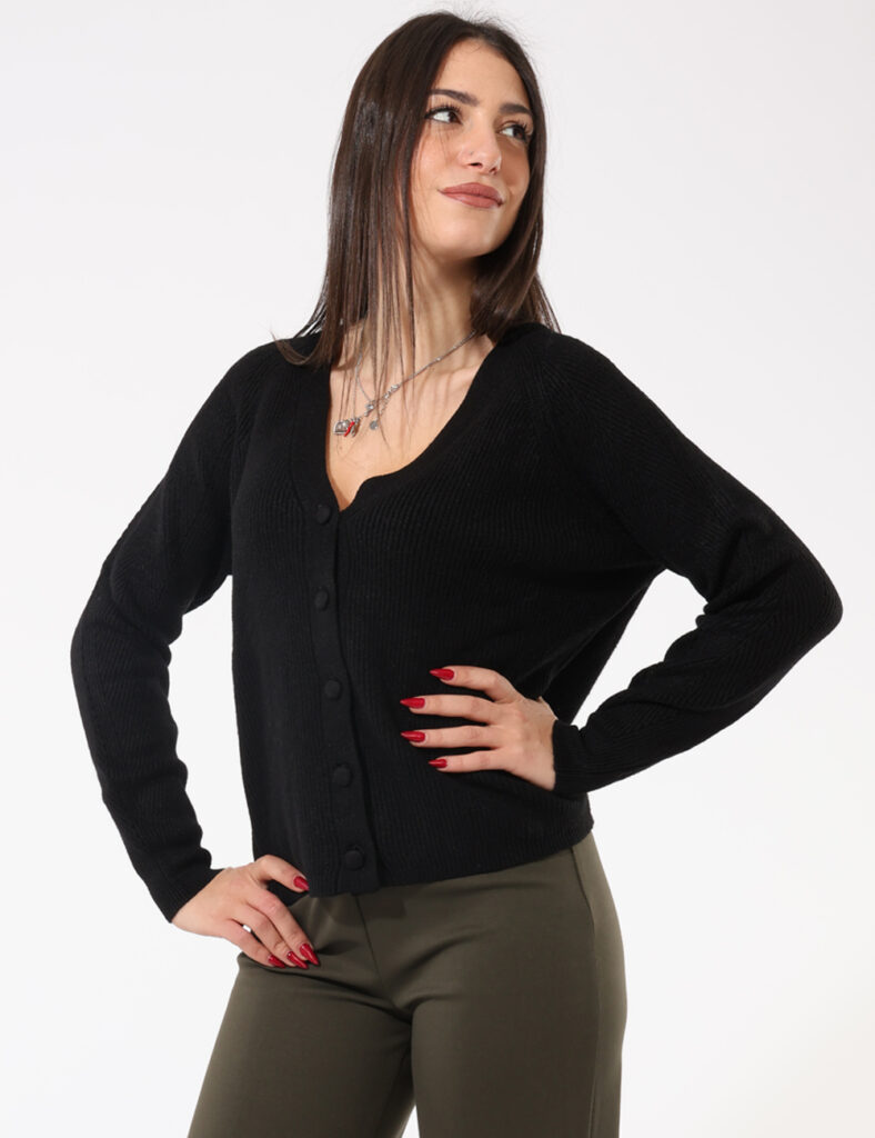 Cardigan Sandro Ferrone Nero