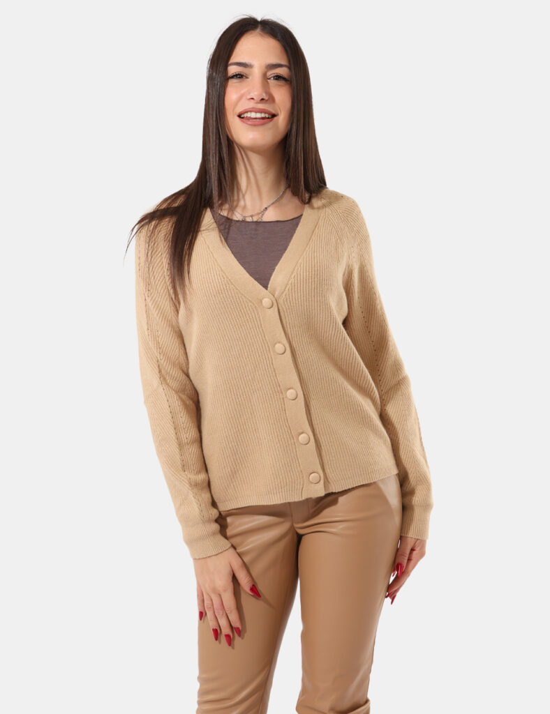 Cardigan Sandro Ferrone Beige