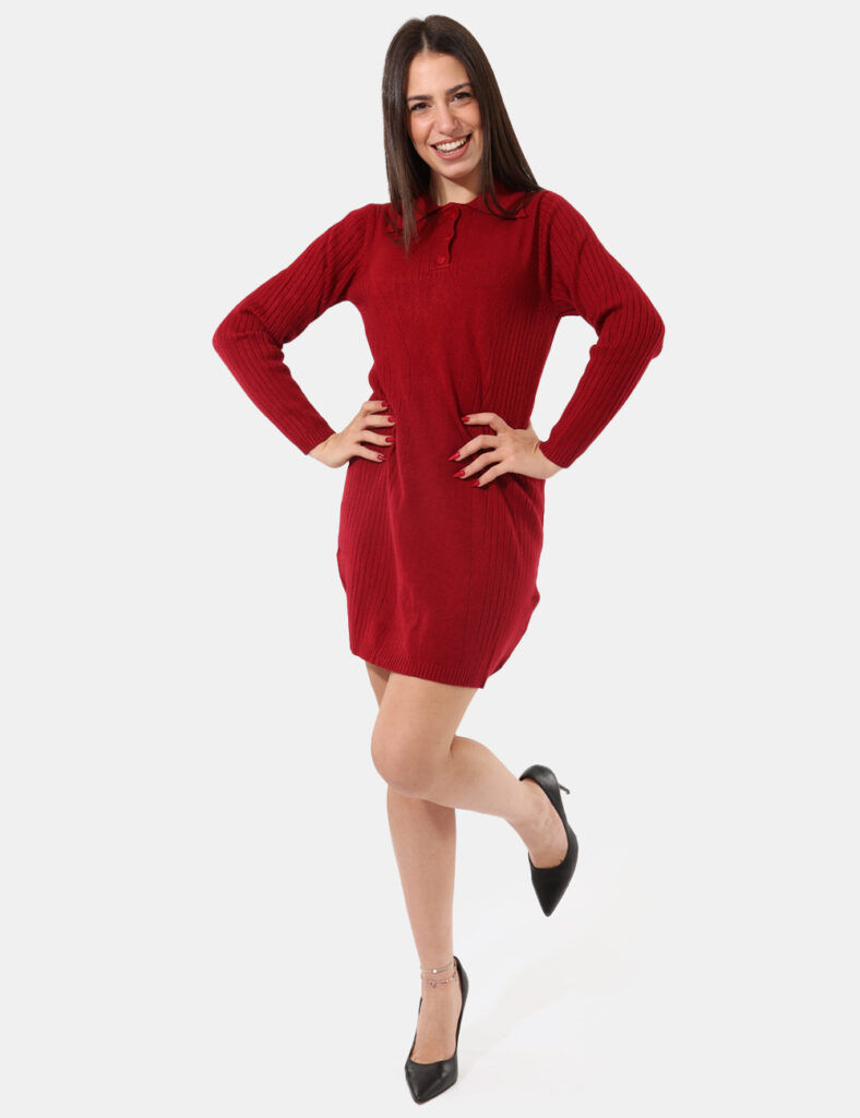 Abito in maglia Sandro Ferrone Bordeaux