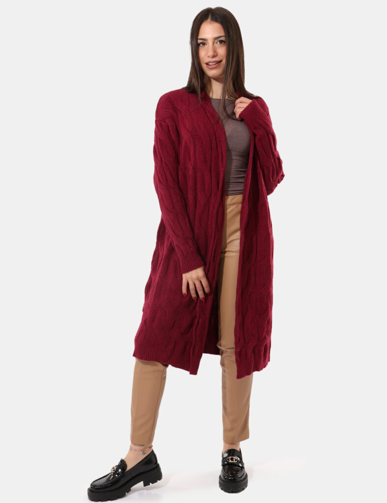 Cardigan Sandro Ferrone Bordeaux