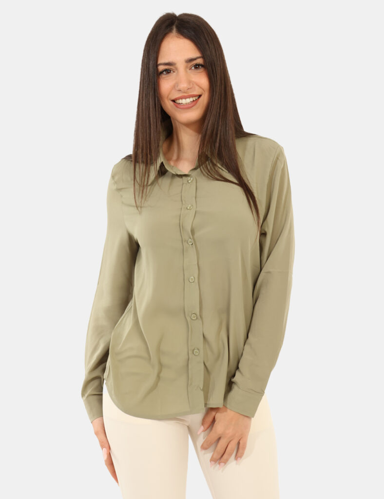 Camicia bluse elegante da donna scontata - Camicia Rue De Clerie Verde