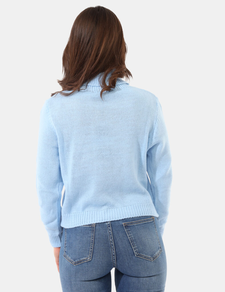 Abbigliamento donna scontato - Maglione Ake Azzurro