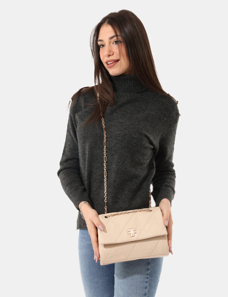 Borse tracolla da donna scontate outlet - Borsa Fracomina Beige