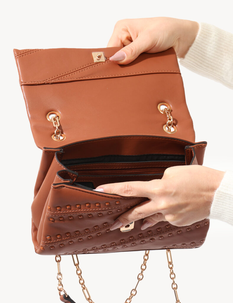 Borse tracolla da donna scontate outlet - Borsa Fracomina Marrone